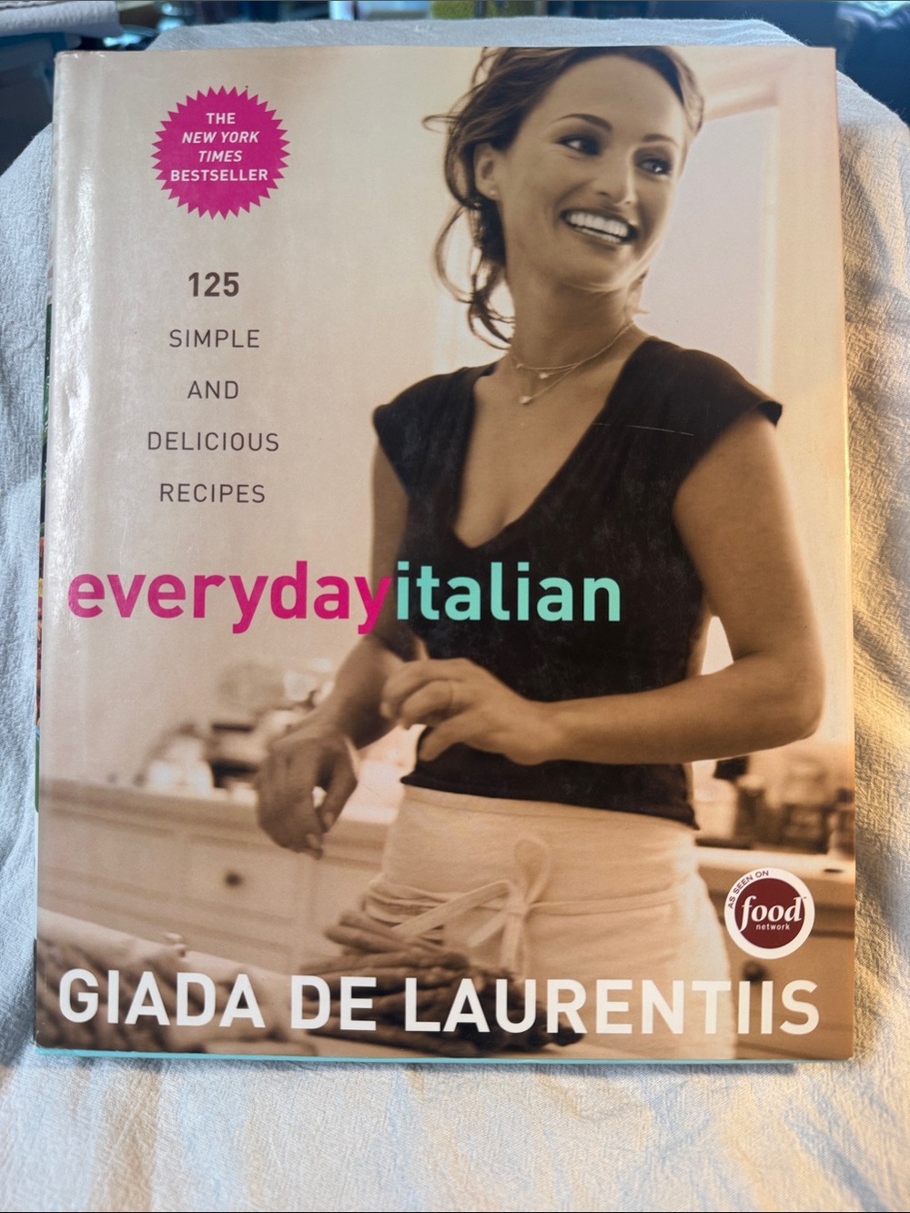 Everyday Italian Cookbook - White, Black, Pink, Teal